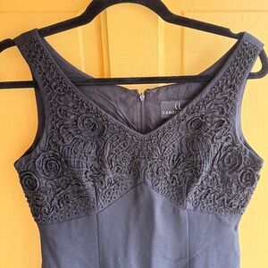 Vintage Black Embroidered Dress